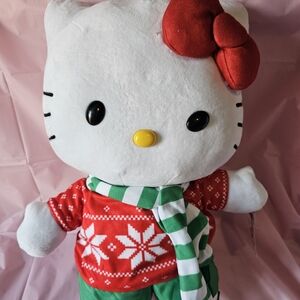 Hello Kitty White and Red Holiday Plush
